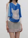 Joyce Bao Fall/Winter 2025: Double-layered, color-block design mini skirt, JB-JB01-03005-QF, Light Pink